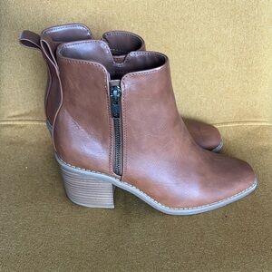 Target Brown/Tan Ankle Booties